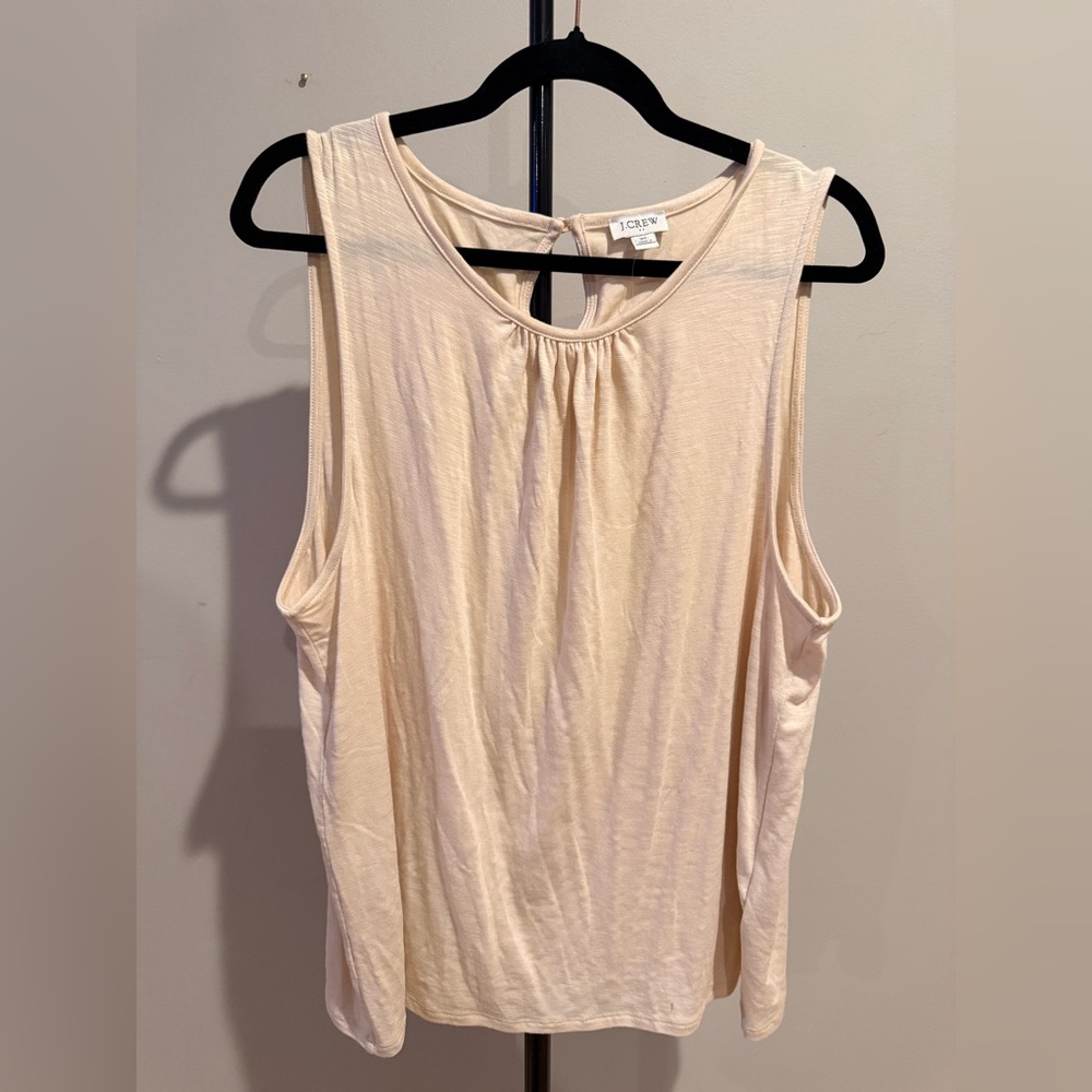 J. Crew Cream Sleeveless Tank Top